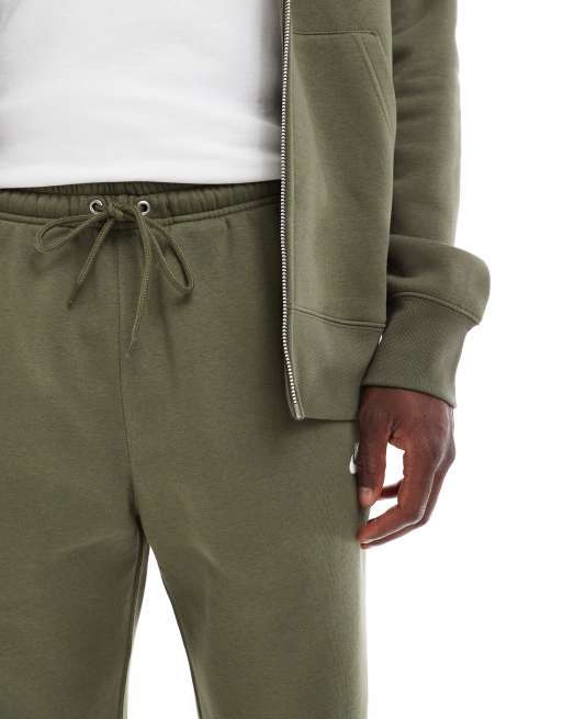 Nike Club cuffed fleece joggers in khaki, 2 of 5