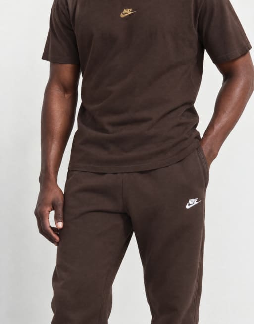 Nike Club cuffed jogger in brown, 8 of 10
