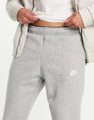 grey nike club joggers