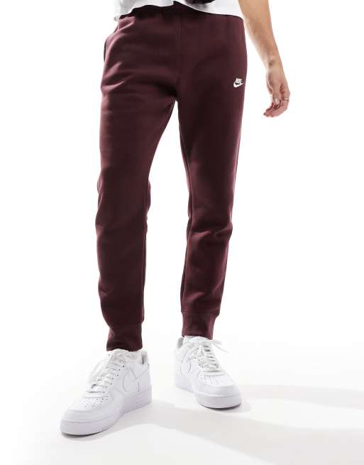 Burgundy nike joggers hotsell