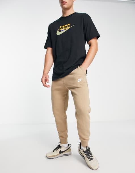 Nike Club cuffed joggers in khaki - view 1
