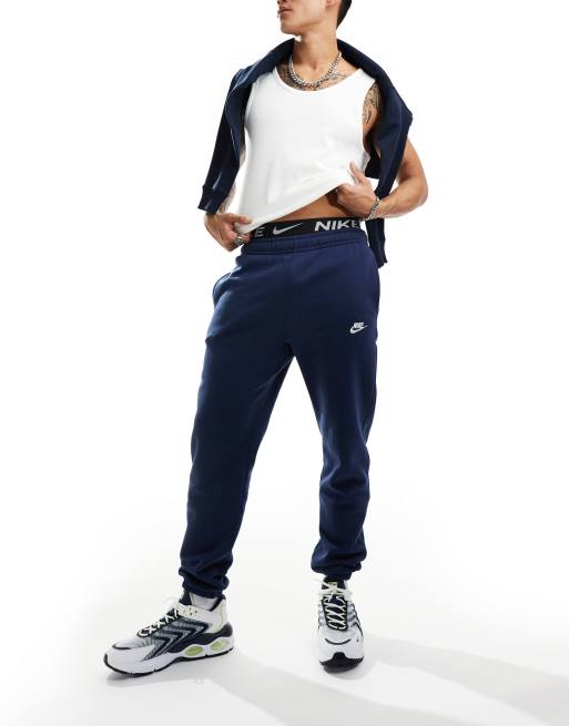 Navy hotsell nike joggers