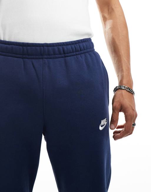 Navy blue nike club joggers new arrivals