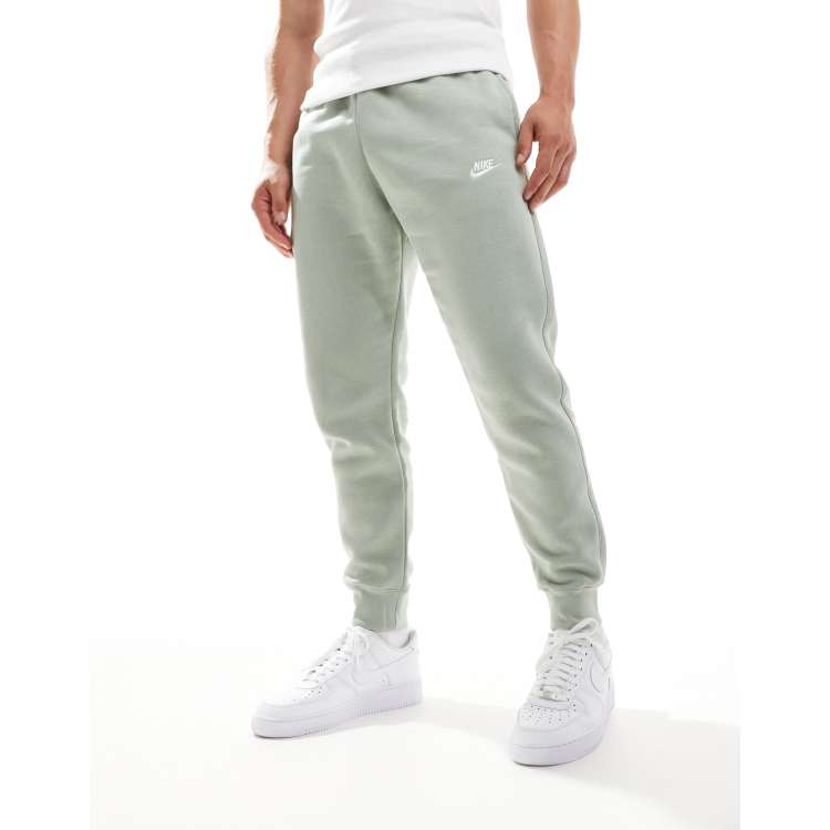 Nike Club cuffed joggers in olive ASOS