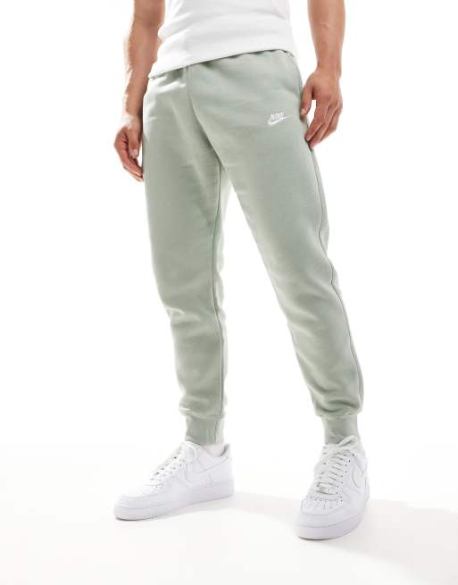 Nike Club cuffed joggers in olive ASOS