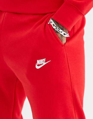 red cuffed joggers