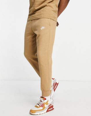 Nike Club cuffed joggers in taupe - ASOS Price Checker