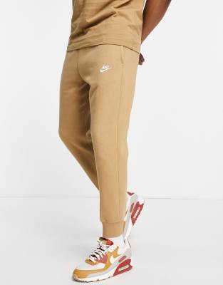 Nike Club cuffed joggers in taupe - ASOS Price Checker