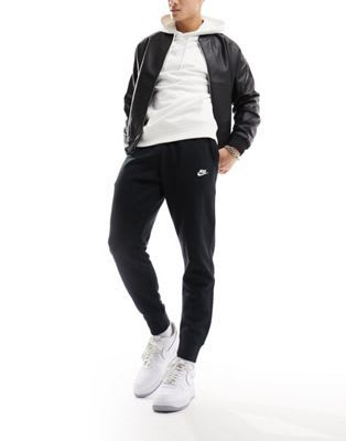 nike black cuffed joggers
