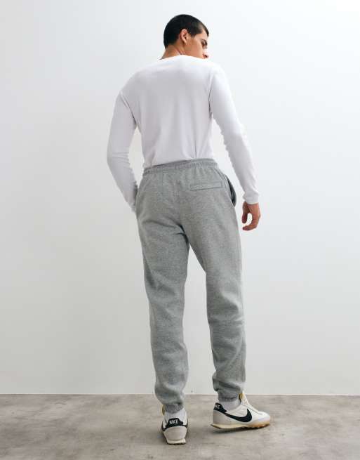 Nike Club cuffed slim fit joggers in grey, 5 of 5
