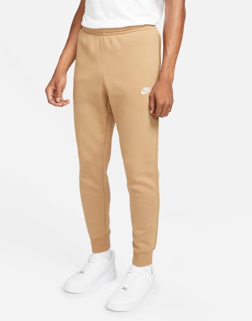 Nike Club cuffed sweatpants in brown | ASOS