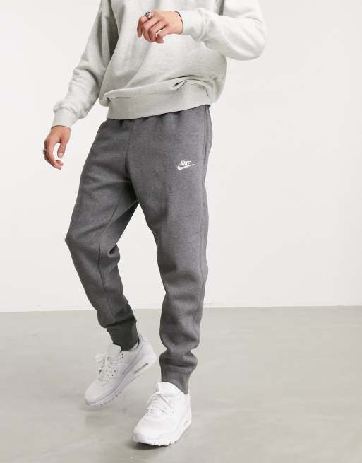 Kent Vrijgekomen Plotselinge afdaling Nike Club cuffed sweatpants in charcoal heather - gray | ASOS