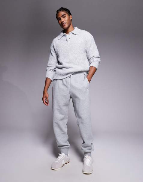 Nike Club cuffed sweatpants in dark gray - view 1