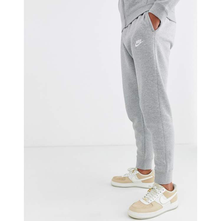 Nike grey sweatpants cuffed hot sale