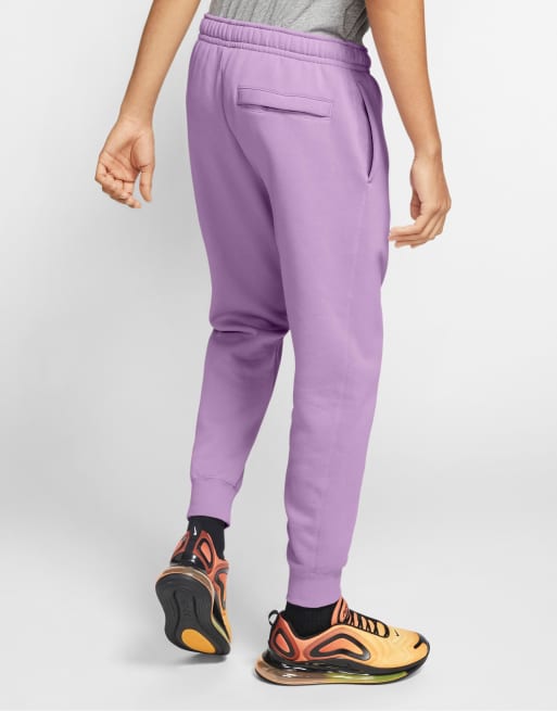 Nike Club cuffed sweatpants in lilac