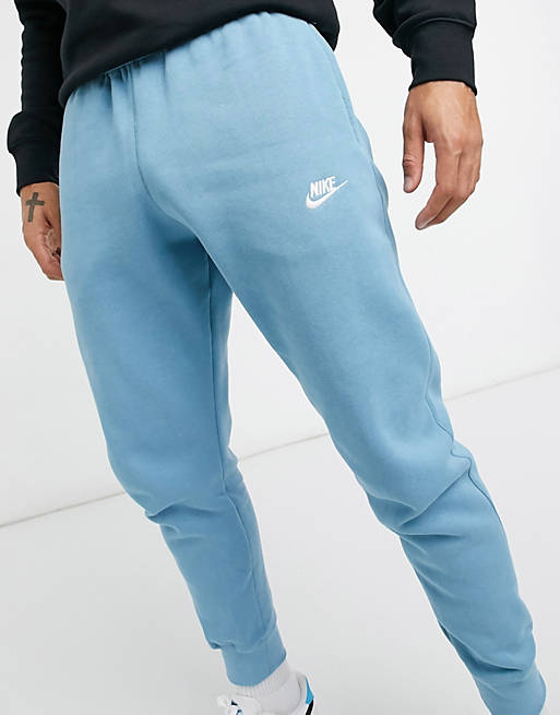 Nike Club cuffed sweatpants in pale blue