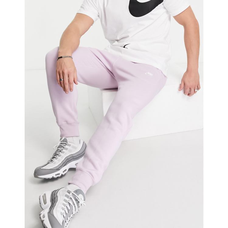 Nike Club cuffed sweatpants in pink