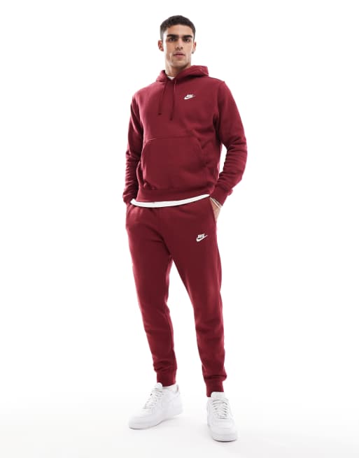 Red nike joggers online