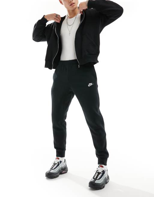 Nike – Club – Czarne joggersy ze ściągaczami, 4 z 5
