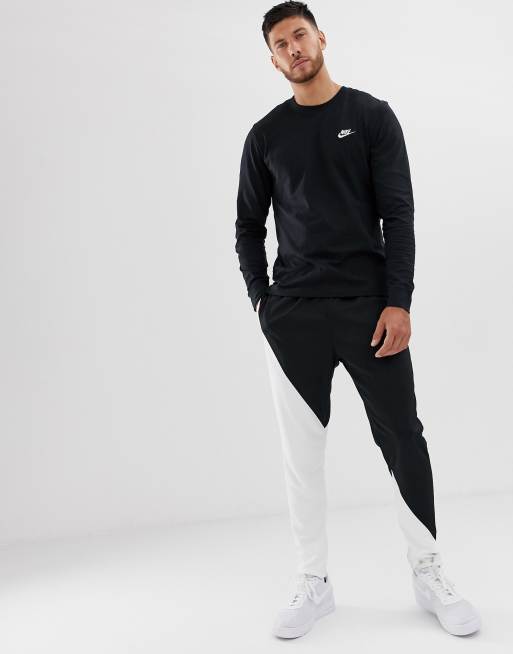 Nike Club – Czarny T-shirt z długimi rękawami , 4 z 4
