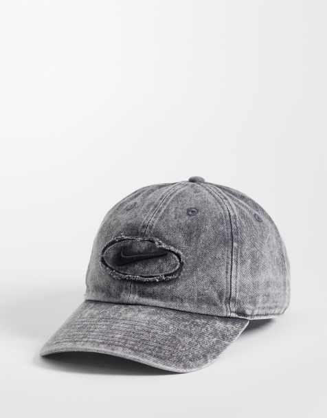 Nike Club denim patch cap in grey  - view 1