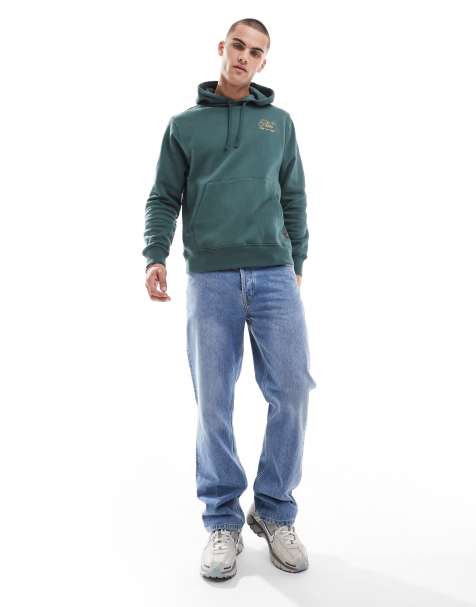 Nike – Club – Eleganter Kapuzenpullover in Dunkelgrün - view 1