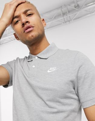 Nike Club Essentials polo shirt in grey 