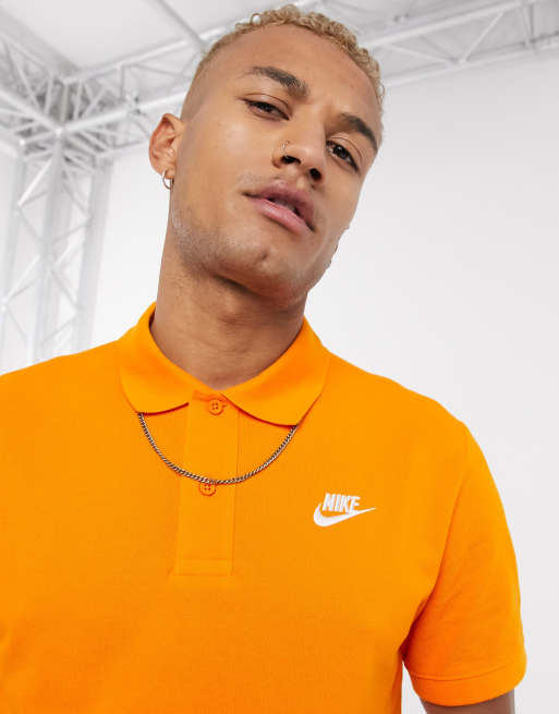 Orange deals nike polo