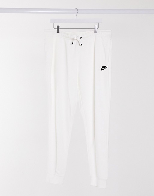 Nike Club Essentials regular fit cuffed sweatpants in white