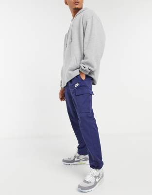 nike club navy joggers