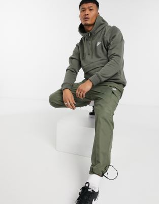 nike khaki green tracksuit