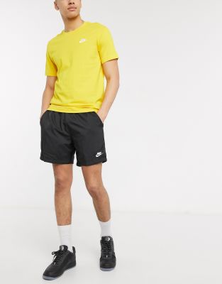 nike essential shorts yellow