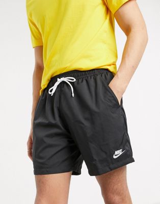 black nike club shorts