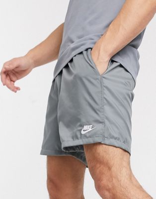 grey nike woven shorts