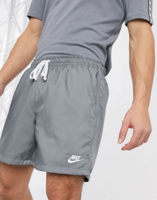 gray nike woven shorts