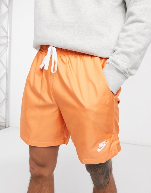 Nike Club Essentials woven shorts in orange ATL