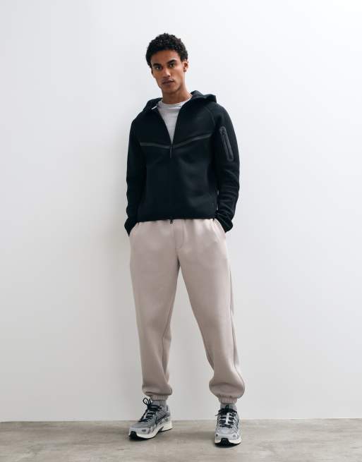 Nike Club felpa con cappuccio e zip intera grigio scuro, 2 di 5