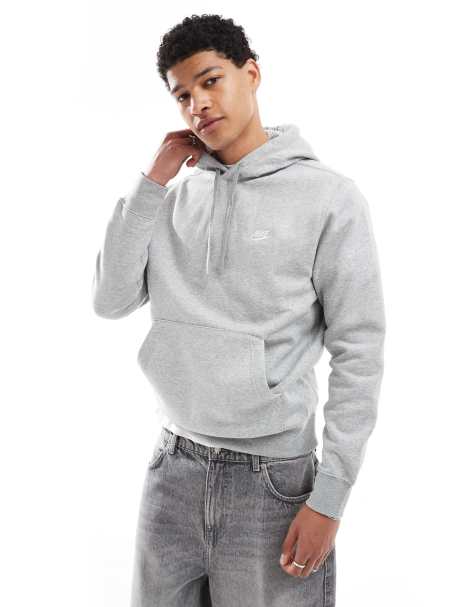 Nike Club - Felpa con cappuccio grigia - view 1