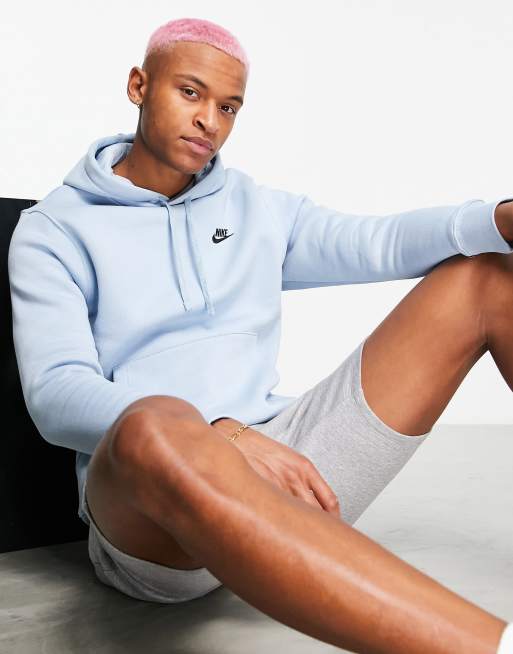 Nike - Club - Felpa con cappuccio in pile blu