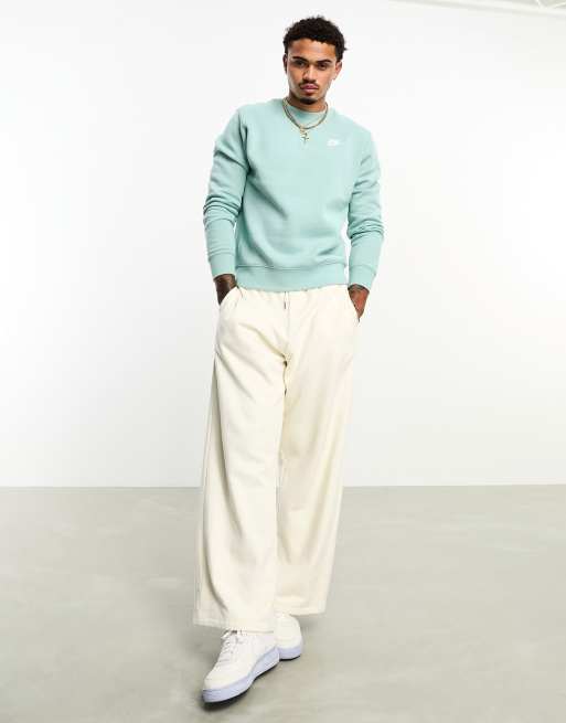 Nike - Club - Felpa girocollo blu in