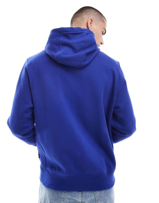 Nike Club festive hoodie in dark blue, 3 of 4