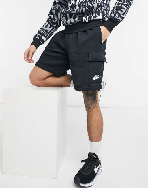 Nike Club Fleece Cargo Shorts Black