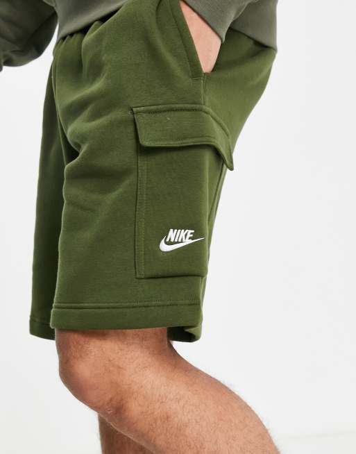 Fleece cargo sweat store shorts