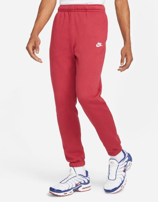 Burgundy sweatpants nike hot sale