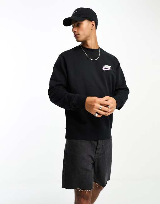 SPORTSWEAR CLUB FLEECE CREWNECK BLACK