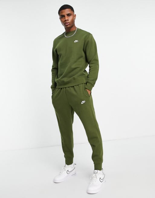 Mens green nike discount sweatsuit