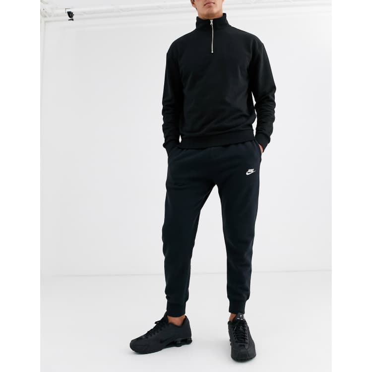 Nike club hot sale black sweatpants