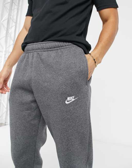 Nike Club cuffed sweatpants in gray heather