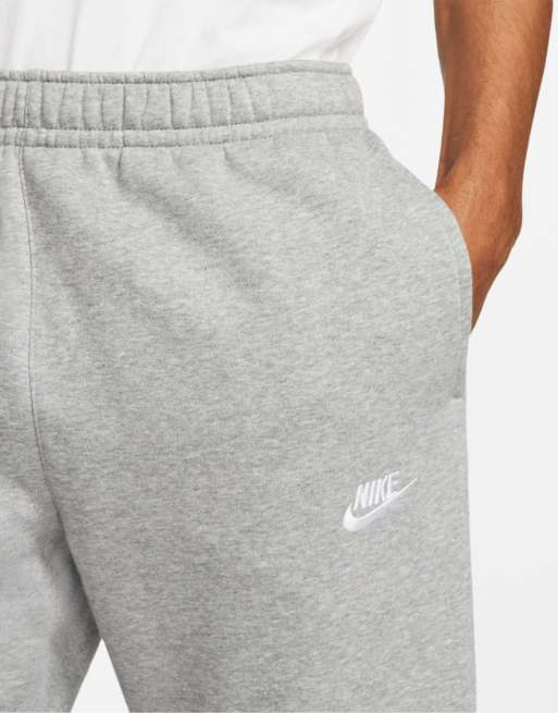 Nike Club Fleece cuffed cargo sweatpants in gray heather - Lgray