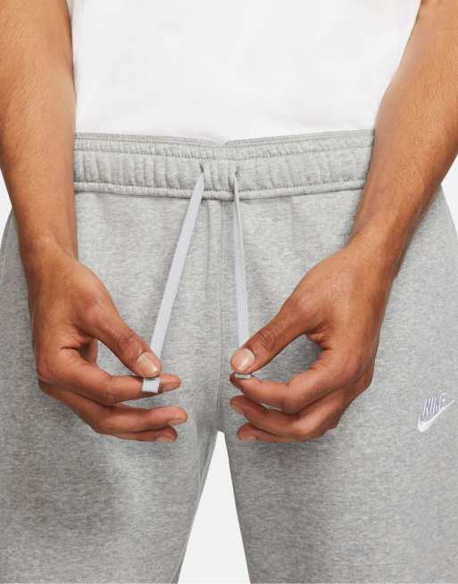 Nike Club Fleece cuffed sweatpants in gray heather - Lgray, 4 of 4